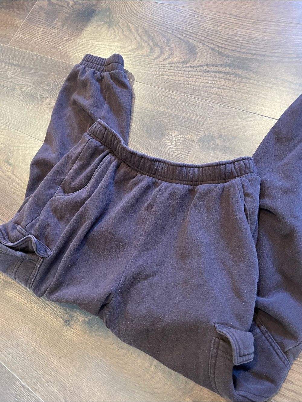 Brown Cargo Jogger Sweatpants